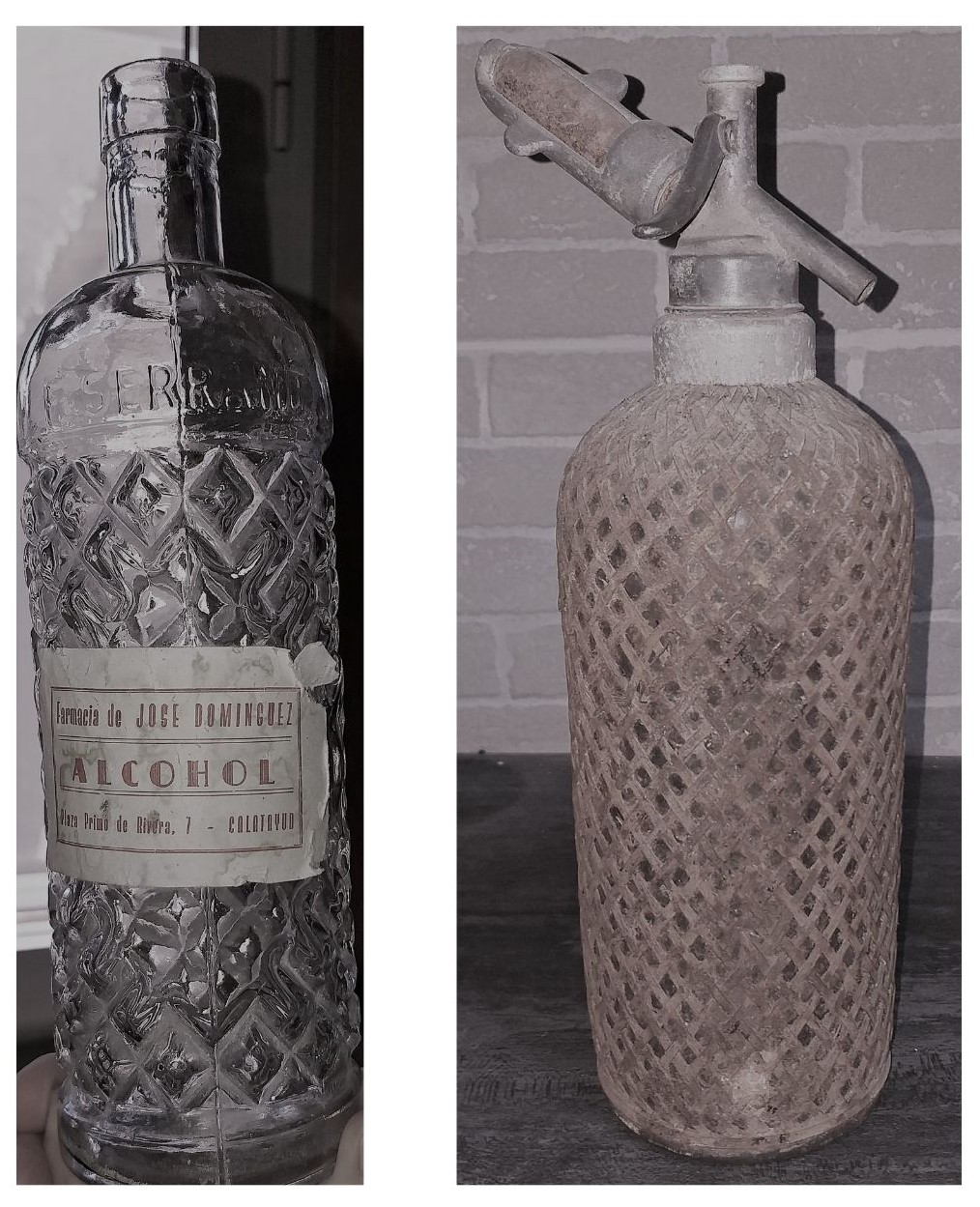 botellas de bar antiguas